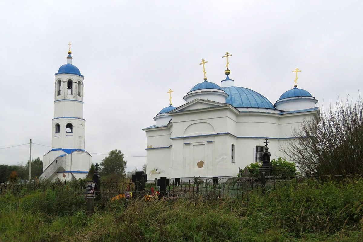 фасады. Храмовый комплекс. Церкви Рождества Пресвятой Богородицы и Спаса Преображения, Упирвичи (Торжокский район и г. Торжок, Тверская область)