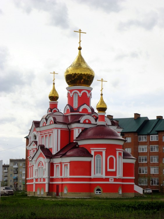 Церковь Рождества Иоанна Предтечи, Криводановка (Новосибирский район, Новосибирская область). фасады, Вид с юго-востока