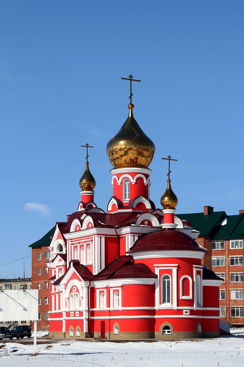 Церковь Рождества Иоанна Предтечи, Криводановка (Новосибирский район, Новосибирская область). общий вид в ландшафте