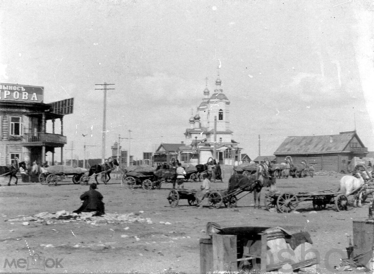 Церковь Казанской иконы Божией Матери на Дальнем Устье, Кировский район (Казань, город, Республика Татарстан). архивная фотография, 1900-е годы