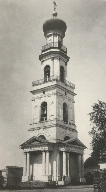 Кизический Введенский монастырь. Колокольня (утраченная), Московский район (Казань, город, Республика Татарстан). архивная фотография