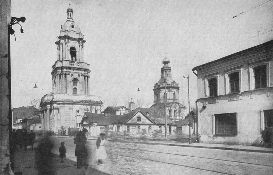 Церковь Параскевы Пятницы на Пятницкой, Замоскворечье (Центральный административный округ (ЦАО), г. Москва). архивная фотография, фото 1920 года Источник http://zamoskvorechye.livejournal.com/44295.html 