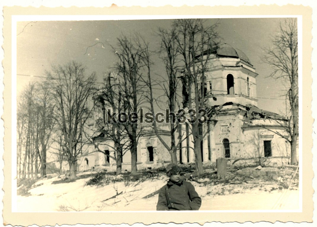 Церковь Воскресения Христова, Мшага-Воскресенская (Шимский район, Новгородская область). архивная фотография, Фото 1941 г. с аукциона e-bay.de
