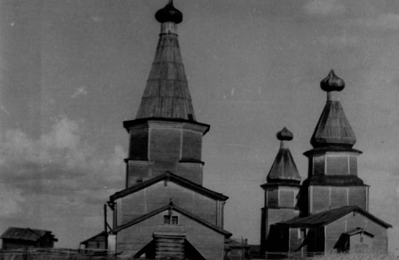 Церковь Иоакима и Анны, Моржегоры (Виноградовский район, Архангельская область). архивная фотография, фото 1971 года