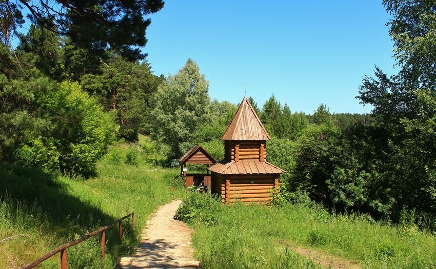 Часовня Пантелеимона Целителя, Елабуга (Елабужский район, Республика Татарстан). общий вид в ландшафте