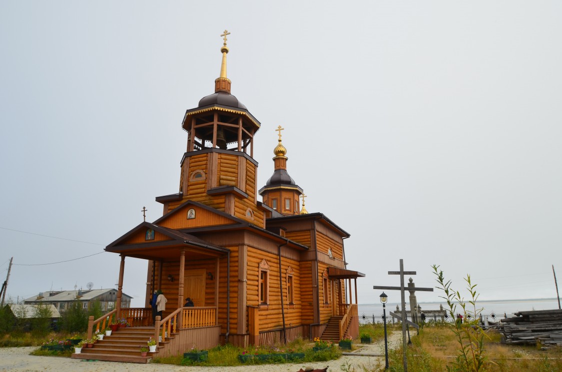 Жиганск. Церковь Николая Чудотворца. фасады, Вид с юго-запада
