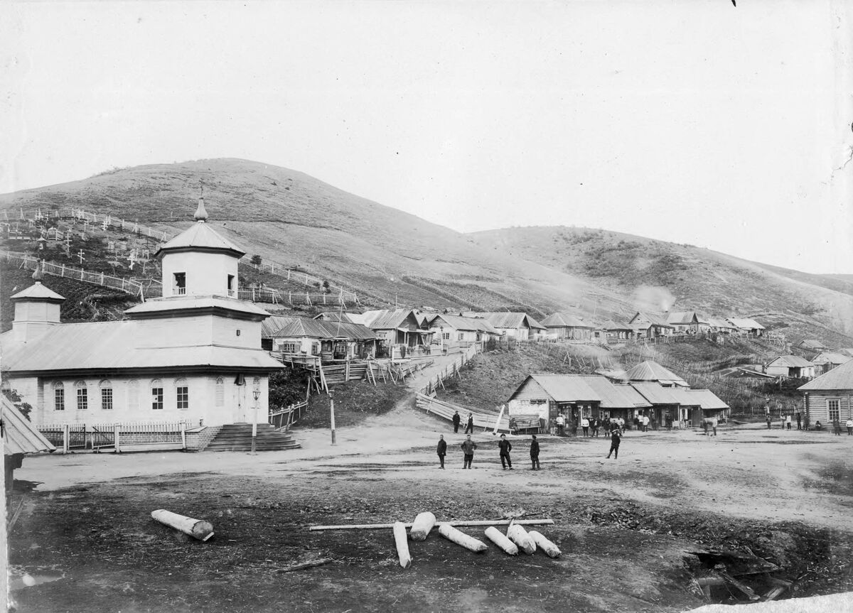 Церковь Николая Чудотворца, Дуэ (Александровск-Сахалинский, город, Сахалинская область). архивная фотография, Фото конца XIX - начала ХХ веков из фондов Александровского городского историко-литературного музея 