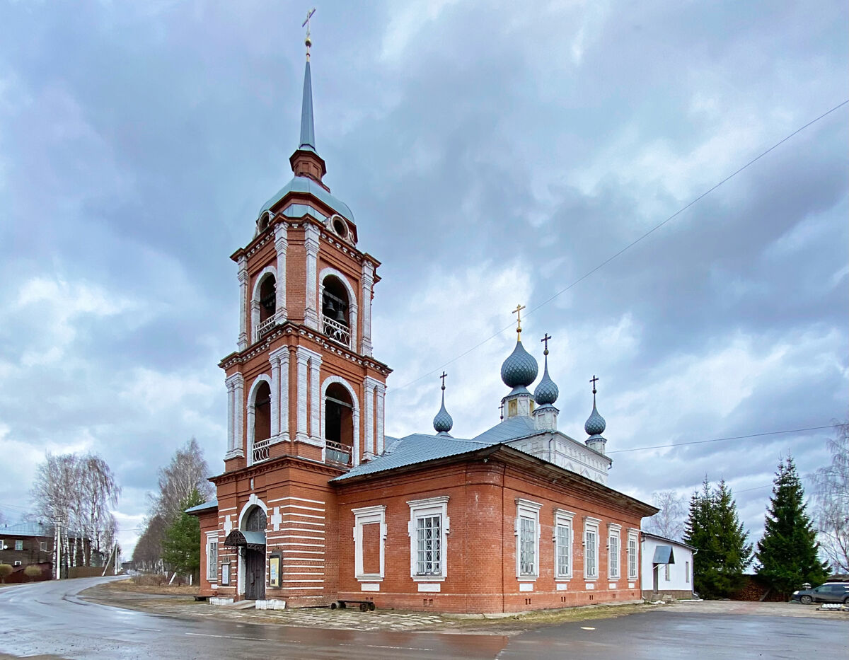 Церковь Николая Чудотворца, Мантурово (Мантуровский район, Костромская область). фасады, Вид с юго-запада