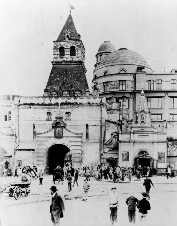 Часовня Сергия Радонежского у Ильинских ворот, Тверской (Центральный административный округ (ЦАО), г. Москва). архивная фотография, фото с сайта http://moscow.wikimapia.org
