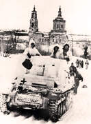 Церковь Владимирской иконы Божией Матери, Южный фасад. Фото 1942 г. с аукциона e-bay.de<br>, Столбецкое, Покровский район, Орловская область