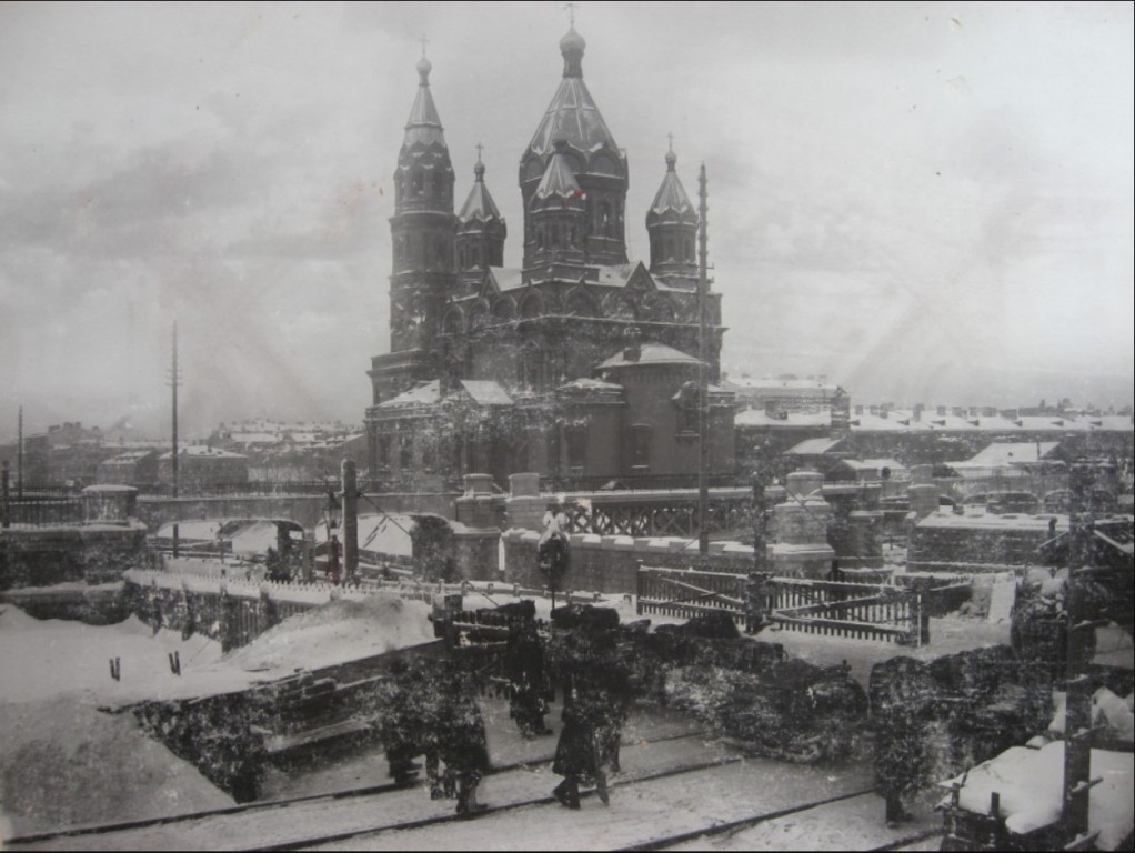 Церковь Мирония при лейб-гвардии Егерском полку, Адмиралтейский район (Санкт-Петербург, г. Санкт-Петербург). архивная фотография, Предположительно 1900-1901г. С сайта: http://andcvet.narod.ru/Krim/01/asd11.html#3