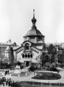 Церковь Космы и Дамиана при лейб-гвардии Сапёрном батальоне, 1900-1917 год (направление съемки — север) с сайта http://oldsp.ru/old/photo/view/2416<br>, Санкт-Петербург, Санкт-Петербург, г. Санкт-Петербург