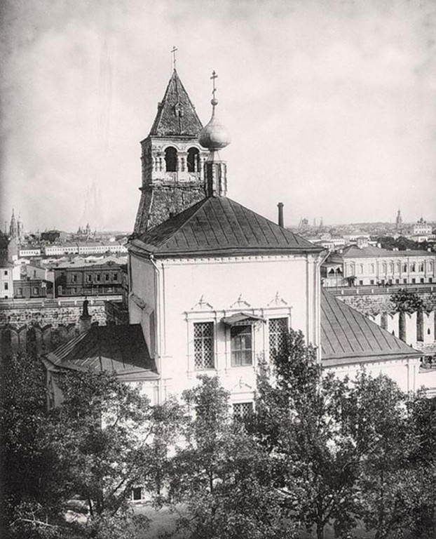 Тверской. Кремль. Церковь Благовещения Пресвятой Богородицы на Житном дворе. архивная фотография, Найденов Н. А. Москва. Соборы, монастыри и церкви. Ч. I: Кремль и Китай-город. М., 1883, N 10 (фото 1883 года)