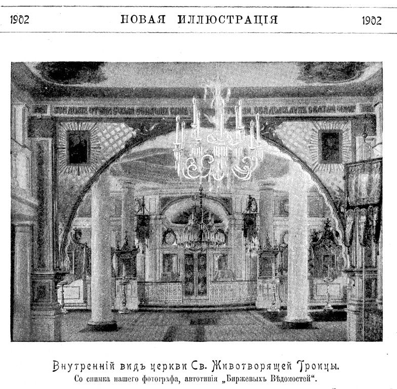 Церковь Троицы Живоначальной в Галерной Гавани, Василеостровский район (Санкт-Петербург, г. Санкт-Петербург). архивная фотография, Фото из журнала 
