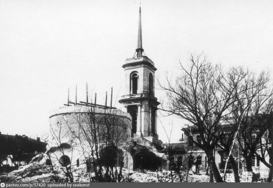 Пресненский. Церковь Георгия Победоносца, что на Всполье. архивная фотография, 1933 Снос храма Георгия Победоносца   с  http://www.retromap.ru/forum/viewtopic.php?t=3267