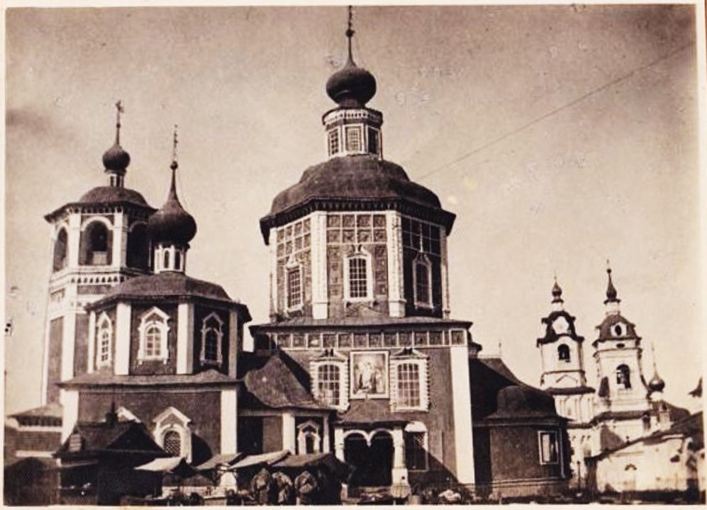 Церковь Воскресения Христова, Торопец (Торопецкий район, Тверская область). архивная фотография, Общий вид с юга. Фото начала ХХ в. из фондов Торопецкого краеведческого музея. (ГК № 49558824)
