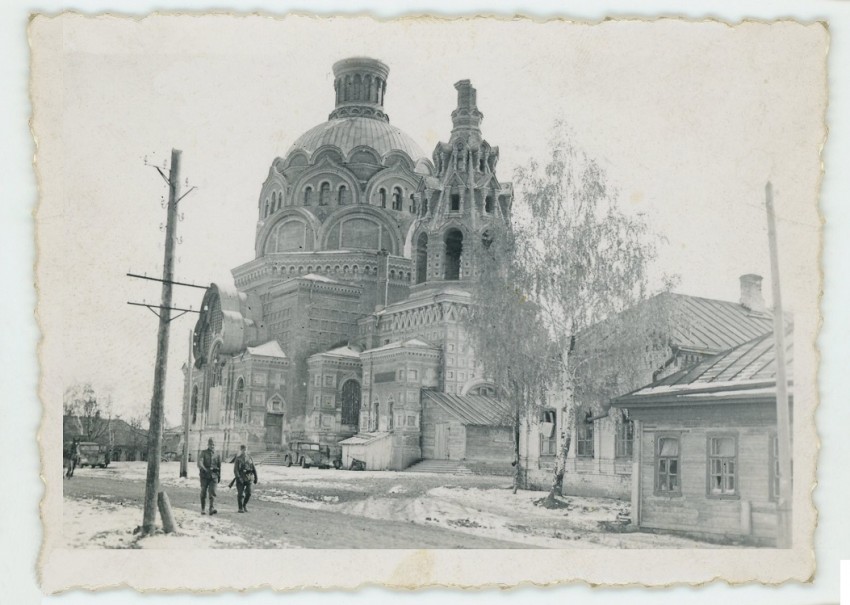 Сычёвка. Церковь Космы и Дамиана. архивная фотография, Фото 1942 г. с аукциона e-bay.de