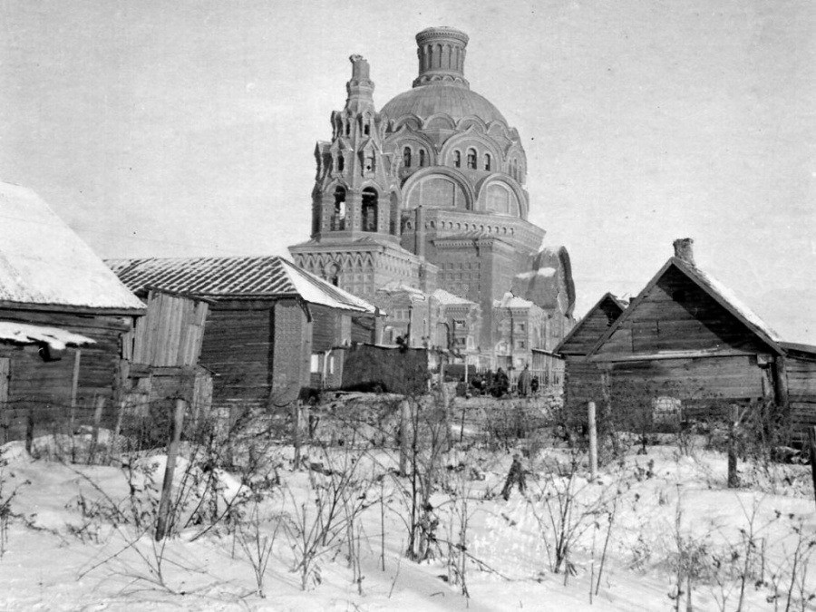 Церковь Космы и Дамиана, Сычёвка (Сычёвский район, Смоленская область). архивная фотография, Фото 1942 г. с аукциона e-bay.de