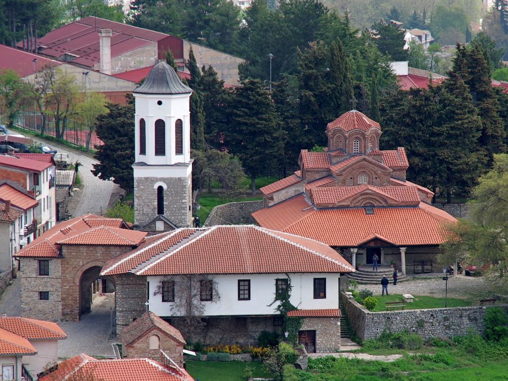 Охрид. Церковь Климента Охридского. фасады, вид из крепости царя Самуила