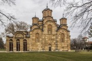 Монастырь Грачаница. Собор Успения Пресвятой Богородицы, южный фасад<br>, Грачаница, АК Косово и Метохия, Косовский округ, Сербия