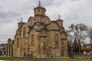 Монастырь Грачаница. Собор Успения Пресвятой Богородицы, вид с юго-востока<br>, Грачаница, АК Косово и Метохия, Косовский округ, Сербия