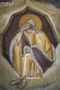 Монастырь Грачаница. Собор Успения Пресвятой Богородицы, Илия пророк в пустыне, фреска диаконника<br>, Грачаница, АК Косово и Метохия, Косовский округ, Сербия