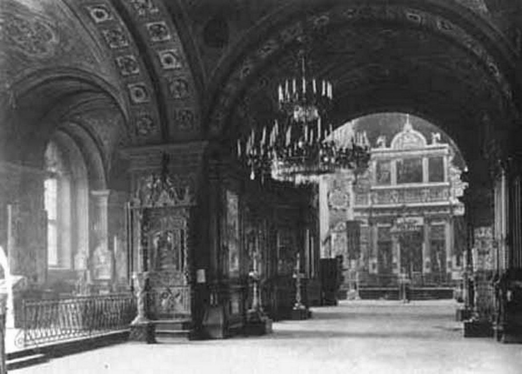Церковь Вознесения Господня, Адмиралтейский район (Санкт-Петербург, г. Санкт-Петербург). архивная фотография, Интерьер фото начало 20 века