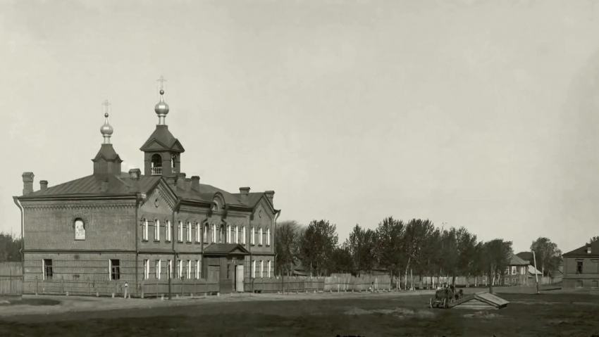 Церковь-школа Сергия Радонежского, Боровичи (Боровичский район, Новгородская область). архивная фотография, 1901—1915 год с сайта https://pastvu.com/p/435244