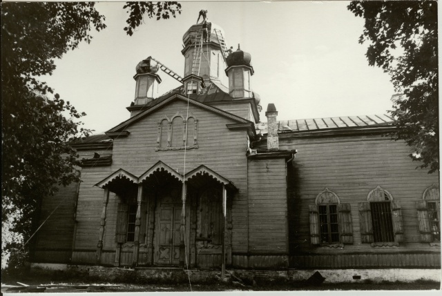 Пайде. Церковь Успения Пресвятой Богородицы. архивная фотография, Из коллекции Музея Ярвамаа. Источник: http://muis.ee/museaalview/1689827