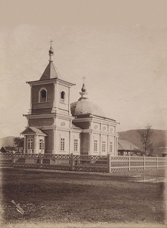 Церковь Казанской иконы Божией Матери, Кировское (Тымовский городской округ, Сахалинская область). архивная фотография, Фото конца XIX века из фондов Томского областного краеведческого музея им. М. Б. Шатилова. Автор Алексей Александрович Фрикен
