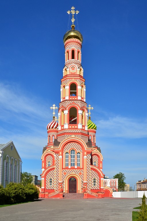 Тамбов. Вознесенский женский монастырь. Собор Вознесения Господня (новый). фасады, Вид с запада