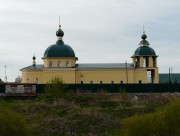 Церковь Троицы Живоначальной, Вид с левого берега реки Зюзелги<br>, Долгодеревенское, Сосновский район, Челябинская область