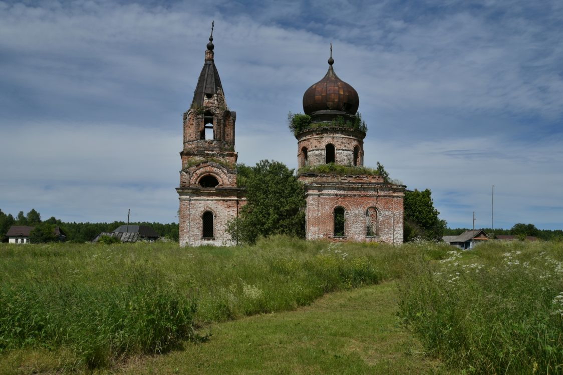 Русиново. Церковь Николая Чудотворца. фасады, Вид с юга