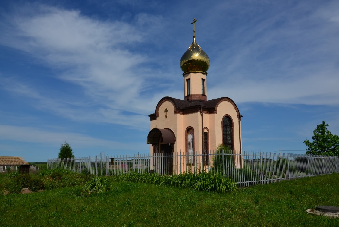 Церковь Михаила Архангела, Клишино (Железногорский район, Курская область). общий вид в ландшафте
