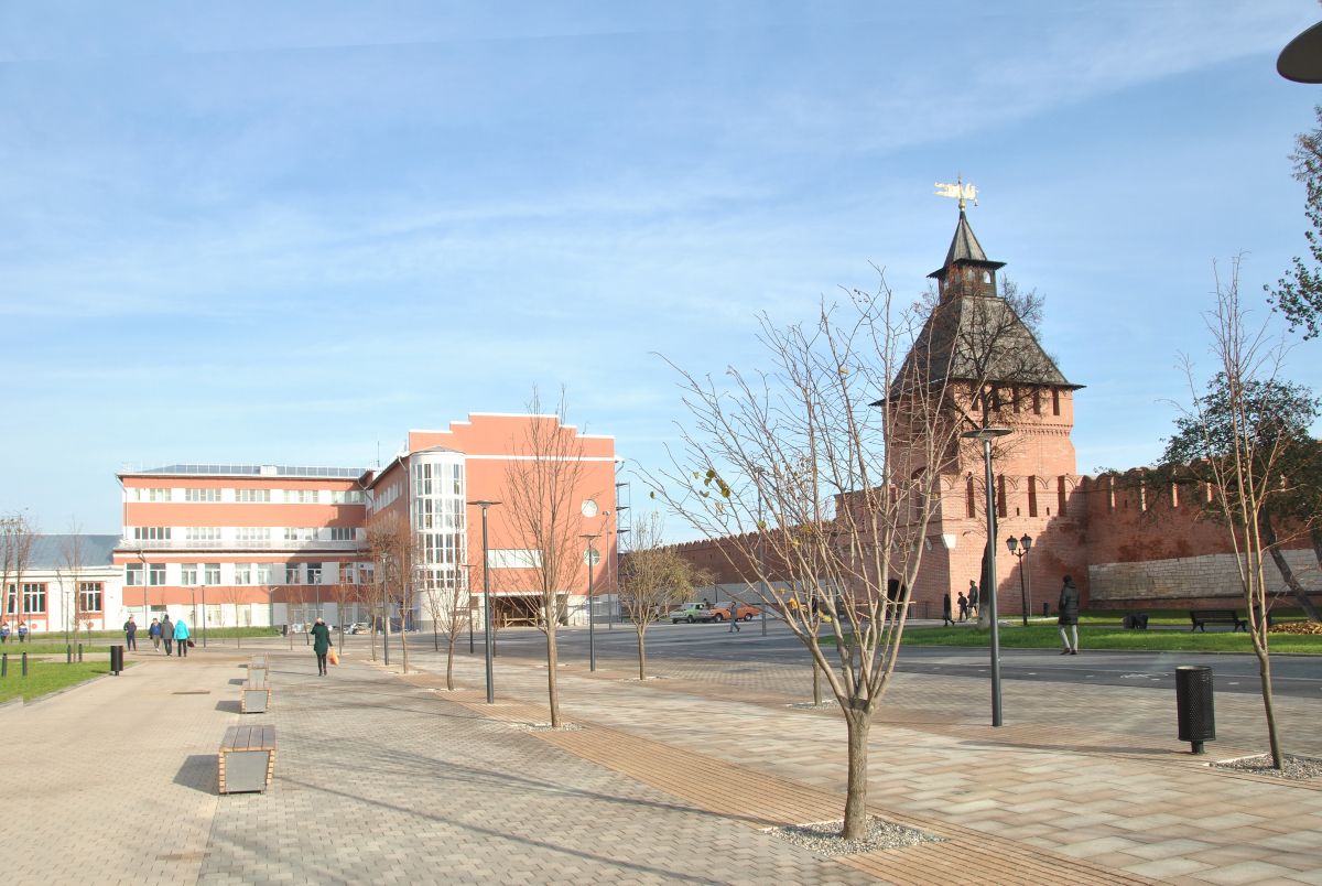 Церковь Казанской иконы Божией Матери, Тула (Тула, город, Тульская область). дополнительная информация, Здание ФЗУ  на месте церкви, построено в 1937 году.