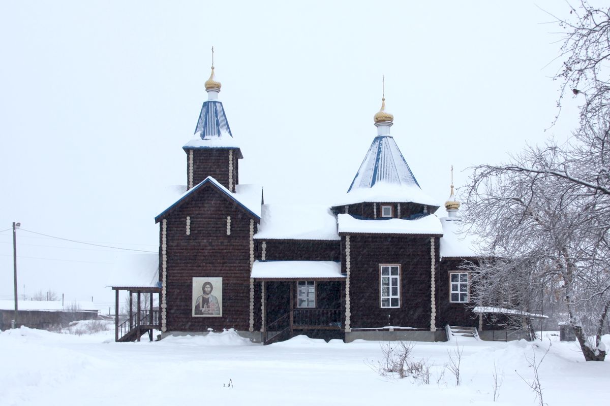 Южный фасад, фасады. Церковь иконы Божией Матери "Знамение", Щелкун (Сысертский район (Сысертский ГО и Арамильский ГО), Свердловская область)
