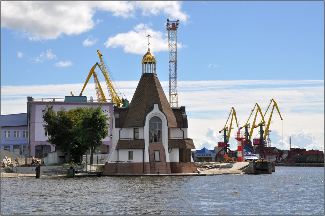 Церковь Николая Чудотворца в Морском торговом порту, Калининград (Калининградский городской округ, Калининградская область). общий вид в ландшафте