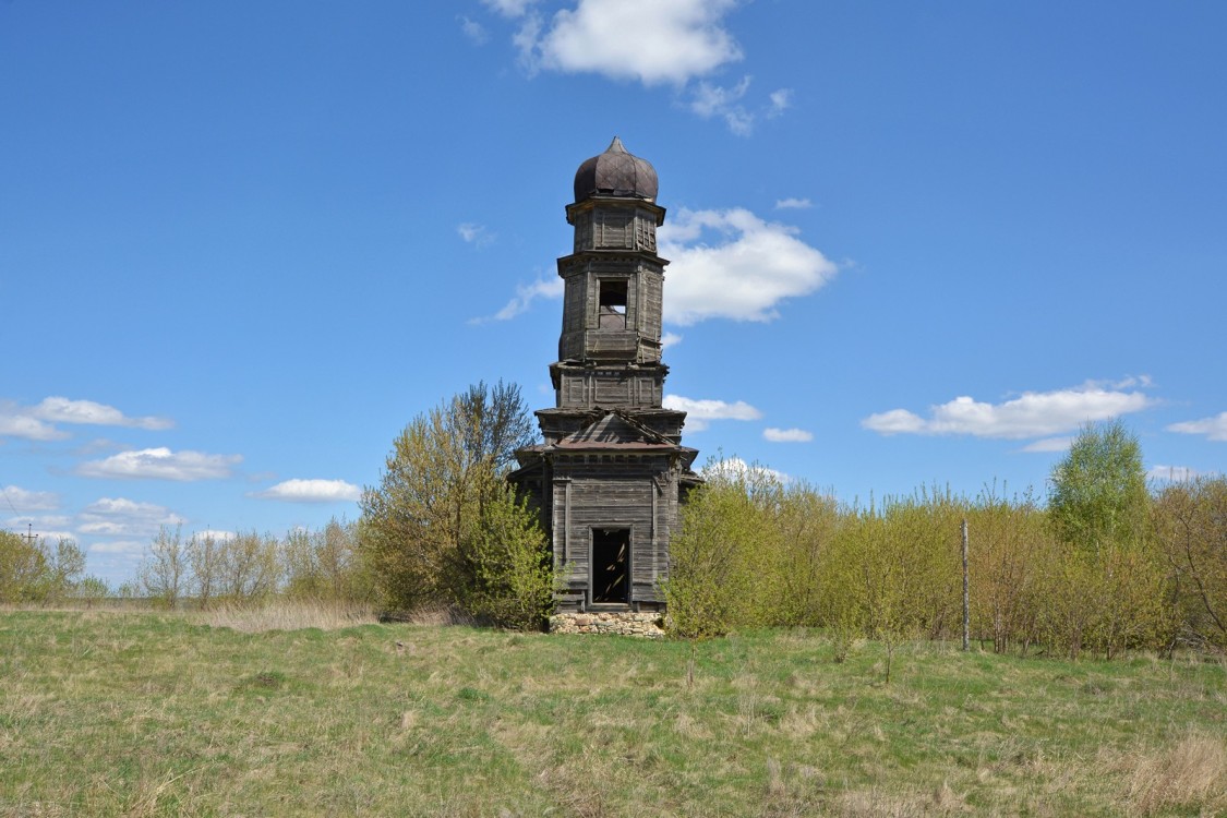 Церковь Михаила Архангела, Губашево (Николаевский район, Ульяновская область). фасады, Вид с запада