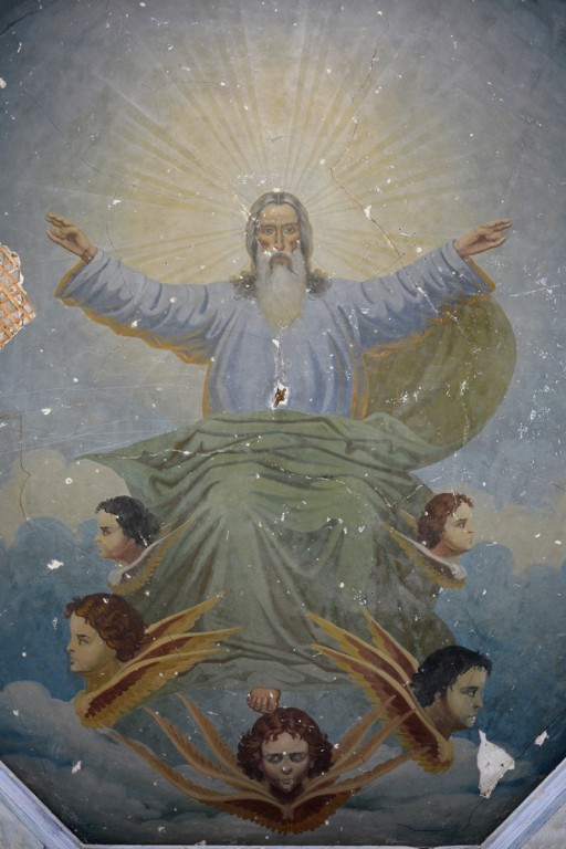 Церковь Михаила Архангела, Губашево (Николаевский район, Ульяновская область). интерьер и убранство, Фрагмент храмовой живописи: Бог Отец