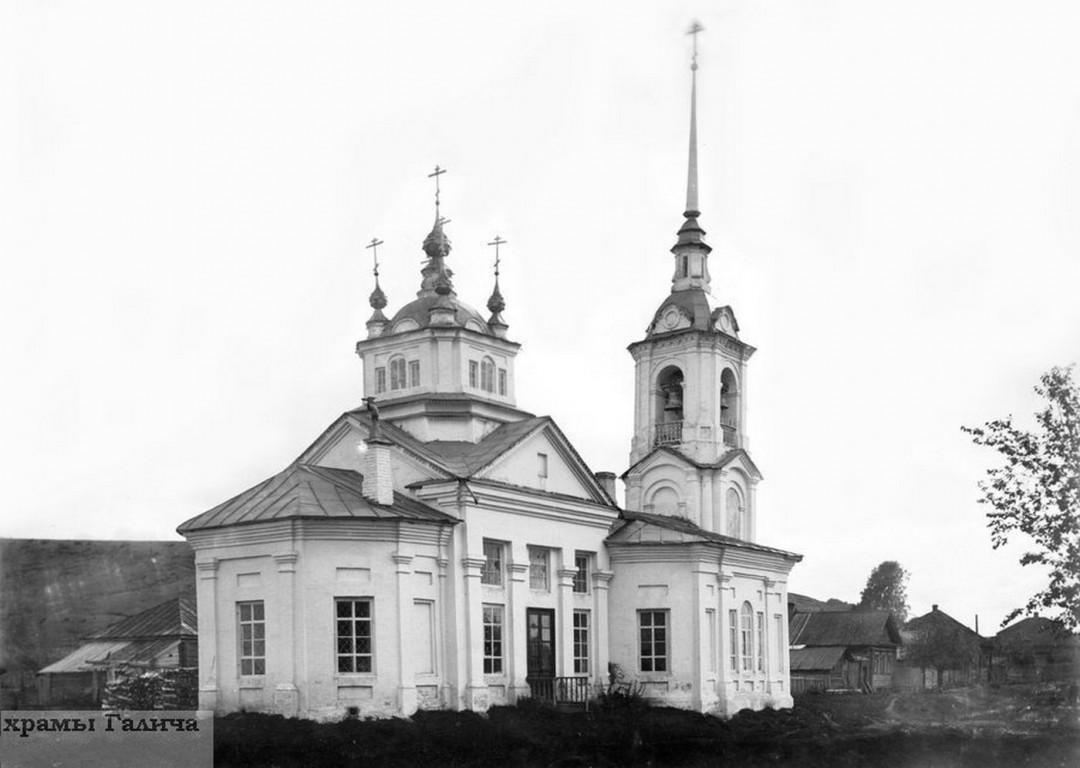 Галич. Церковь Параскевы Пятницы в Рыбной Слободе. архивная фотография, Параскевинская церковь. Фото С.А.Орлова нач. XX в. Фотоархив ИИМК РАН. с сайта http://www.old-churches.ru/ga_008.htm