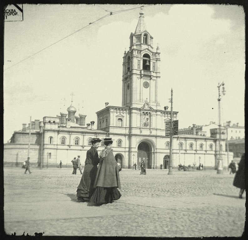 Тверской. Страстной монастырь. Церковь Алексия, человека Божия.. архивная фотография, Страстная площадь, 1900-е гг..