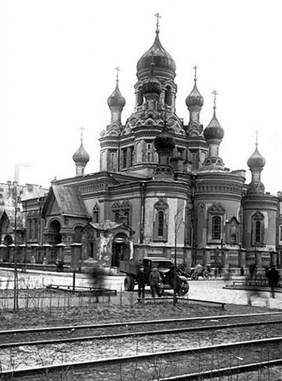 Московский район. Церковь Спаса Преображения за Московской заставой. архивная фотография