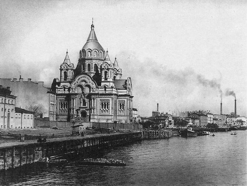 Церковь Бориса и Глеба на Синопской набережной (старая), Центральный район (Санкт-Петербург, г. Санкт-Петербург). архивная фотография, Фото 1900-х гг.