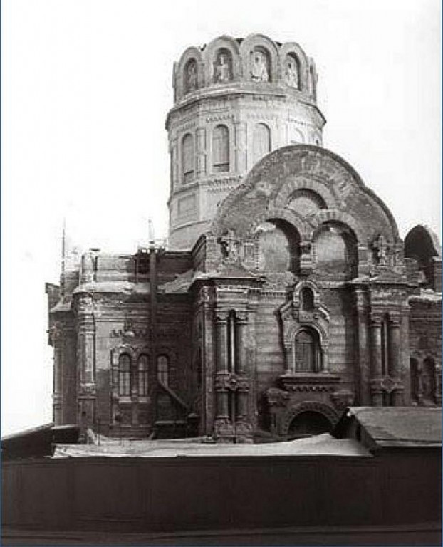 Церковь Бориса и Глеба на Синопской набережной (старая), Центральный район (Санкт-Петербург, г. Санкт-Петербург). архивная фотография,  Фото 1969 г.