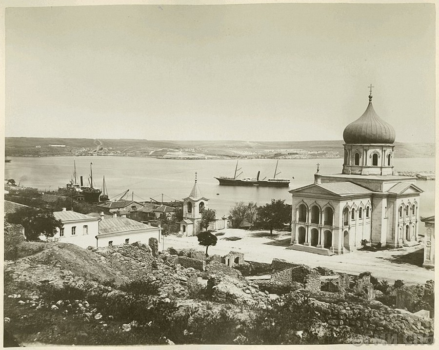 Севастополь. Собор Николая Чудотворца. архивная фотография, Фото 1870-ых годов из фондов Государственного музея истории Санкт-Петербурга