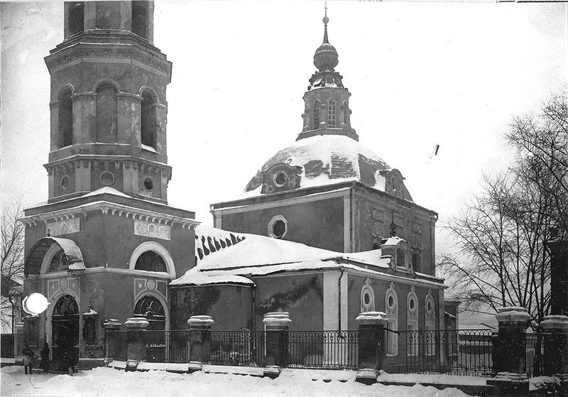 Басманный. Церковь Николая Чудотворца в Кобыльском. архивная фотография, Фото с сайта http://sontucio.livejournal.com