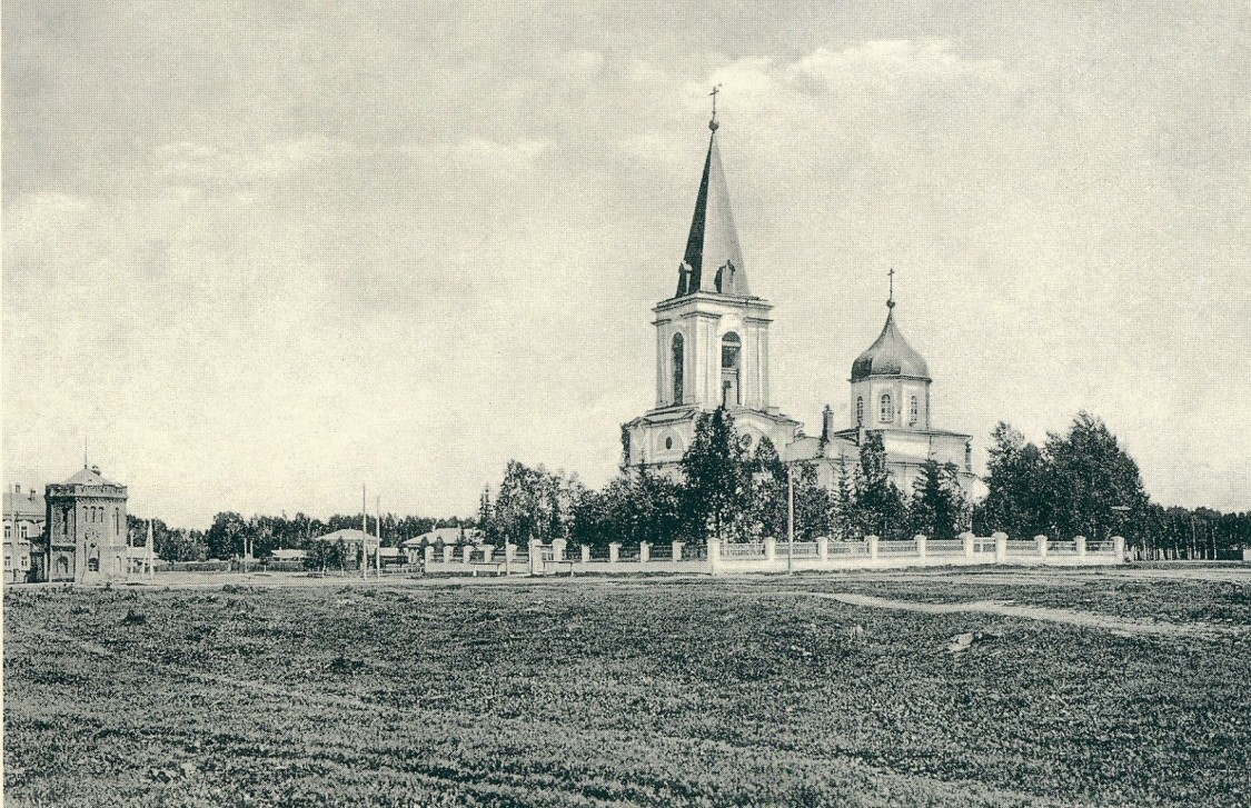 Церковь Спаса Преображения, Томск (Томск, город, Томская область). архивная фотография, 1905—1910 год. фото с сайта https://pastvu.com/p/271161