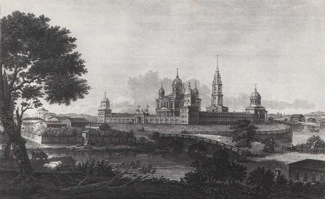 Югская Дорофеева пустынь, Югская Пустынь (акватория Рыбинского водохранилища) (Рыбинский район, Ярославская область). архивная фотография, А.Г. Ухтомский, 1824 г