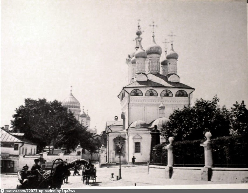 Хамовники. Церковь Николая Чудотворца Стрелецкого. архивная фотография, Фото с сайта https://pastvu.com