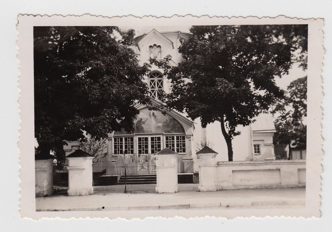 Собор Воскресения Христова, Ковель (Ковельский район, Украина, Волынская область). архивная фотография, Вход в храм. Фото 1941 г. с аукциона e-bay.de